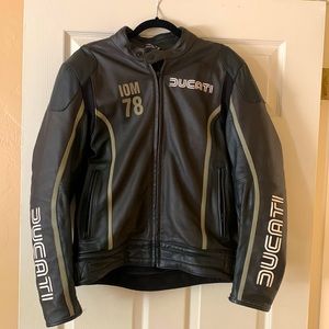 Ducati Dainesi78 motorcycle jacket with dainesi hard back (value hard back 100$)